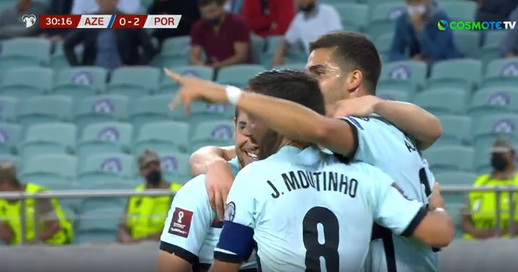Με 2 γκολ σε 5 λεπτά η Πορτογαλία «καθάρισε» το Αζερμπαϊτζάν (vids)