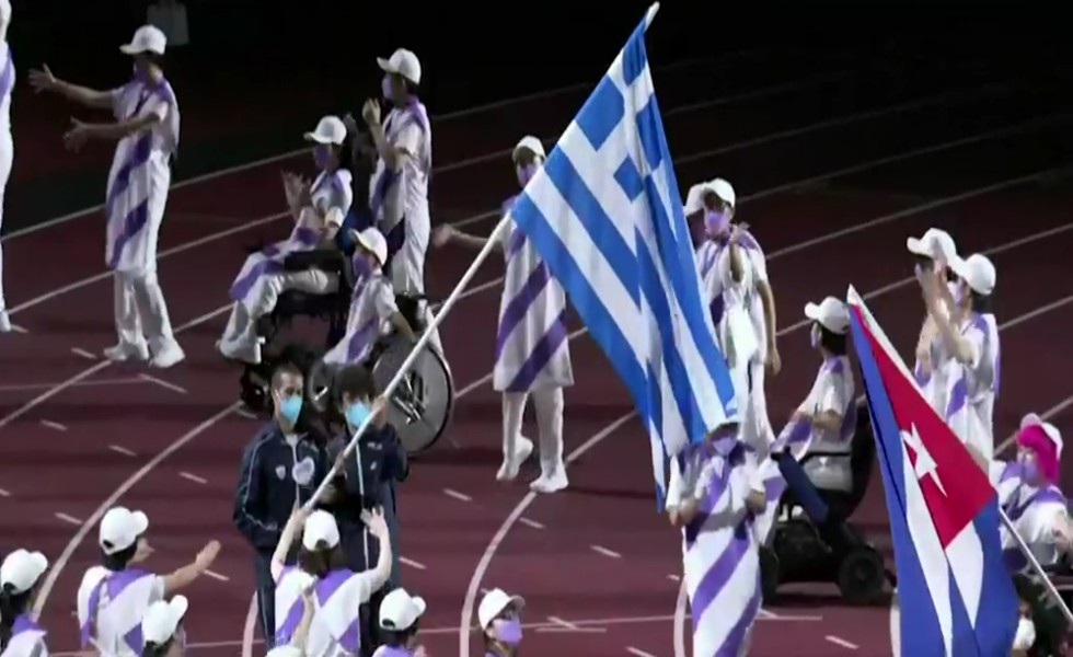 Παραολυμπιακοί Αγώνες – Η είσοδος Ελλάδας και Κύπρου στην τελετή λήξης (vid)