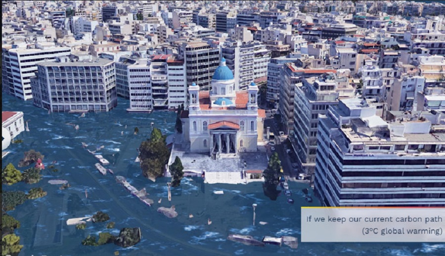 Εφιαλτικές εικόνες από το μέλλον του πλανήτη – Πώς θα είναι η Θεσσαλονίκη και ο Πειραιάς