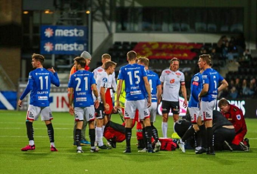Σοκ στη Β’ Νορβηγίας – Παίκτης κατέρρευσε μέσα στο γήπεδο
