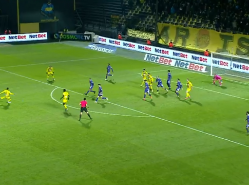 Εντυπωσιακό γκολ του Ιτούρμπε για το 3-1 του Άρη! (vid)