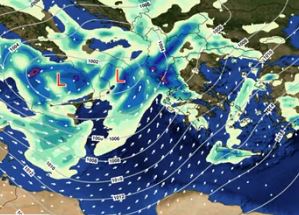 Έντονα καιρικά φαινόμενα το επόμενο διήμερο – Δείτε πως θα κινηθεί το νέο κύμα κακοκαιρίας – Καταιγίδες και στην Αττική