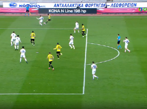 Δοκάρι για την ΑΕΚ με τη σέντρα-σουτ του Ρότα (vid)