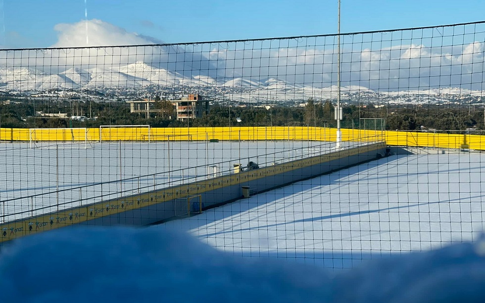ΑΕΚ: Παραμένει χιονισμένο το προπονητικό κέντρο – Τι γίνεται με την αυριανή προπόνηση (pics)