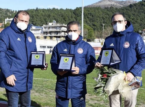 Ο Θεσπρωτός βράβευσε τους Ανατολάκη, Ιμπαγάσα και την ΠΑΕ Ολυμπιακός