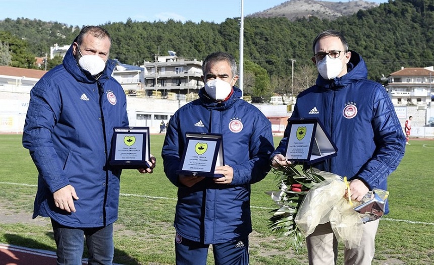 Ο Θεσπρωτός βράβευσε τους Ανατολάκη, Ιμπαγάσα και την ΠΑΕ Ολυμπιακός