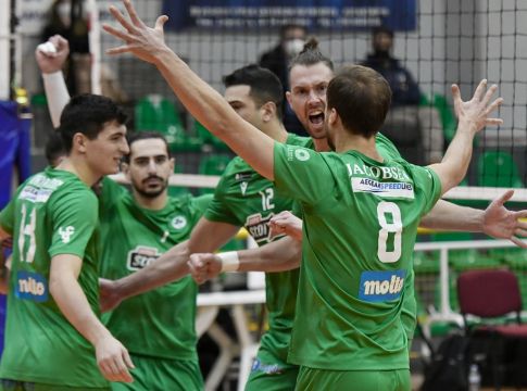 Παναθηναϊκός – Χόροντοκ 3-2 – Οι «πράσινοι» στα προημιτελικά του CEV Challenge Cup (vids)