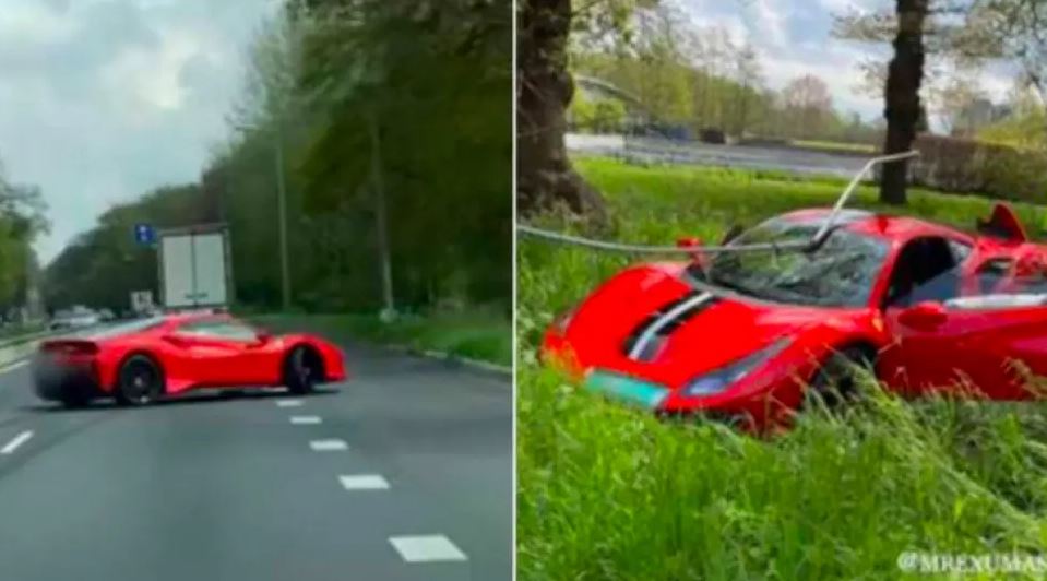 Βίντεο – αποκάλυψη – Ετσι έχασε τον έλεγχο της Ferrari 488 Pista o Τζώρτζης Μονογυιός