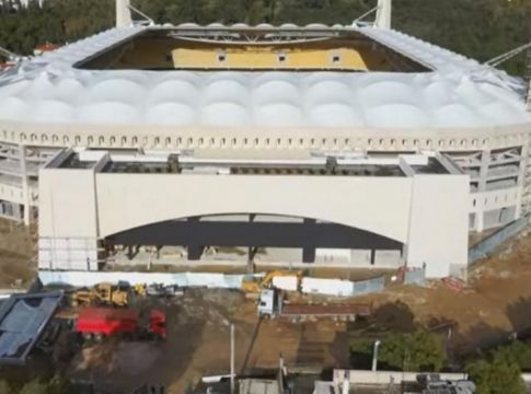 ΑΕΚ – Ολοκληρώνεται ο σχηματισμός της καμάρας στην «Αγια-Σοφιά» (vid)