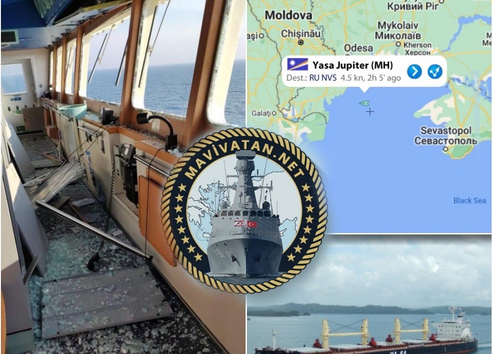 Ουκρανία: Τουρκικό πλοίο χτυπήθηκε από βόμβα στα ανοιχτά της Οδησσού