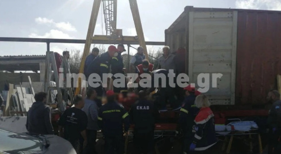 Τραγωδία στη Ζάκυνθο: Εργάτες καταπλακώθηκαν από μάρμαρα σε επιχείρηση – Ένας νεκρός