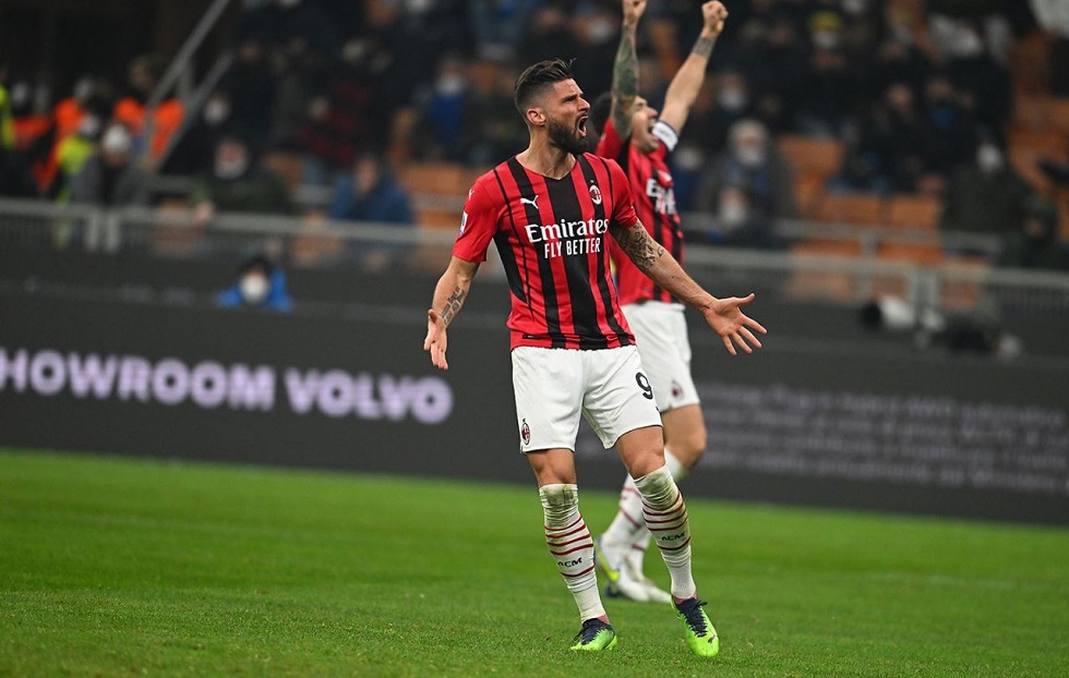 Ίντερ – Μίλαν 1-2: Ο Ζιρού «έβαλε» φωτιά στην κορυφή της Serie A