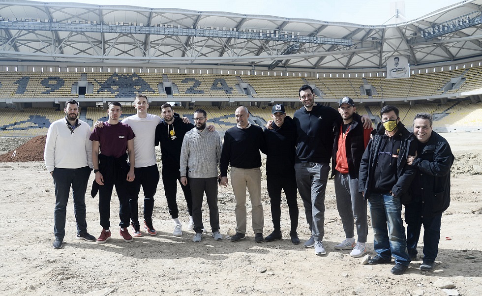ΑΕΚ: Ο Αραούχο συνάντησε την ομάδα μπάσκετ στην «Αγιά Σοφιά» (Pics)