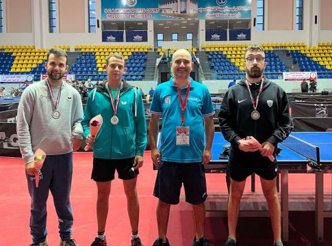 Ασημένιο μετάλλιο Μουχθής και Διακουμάκος, χάλκινο ο Χατζηκυριάκος στο απλό του αιγυπτιακού Para TT τουρνουά