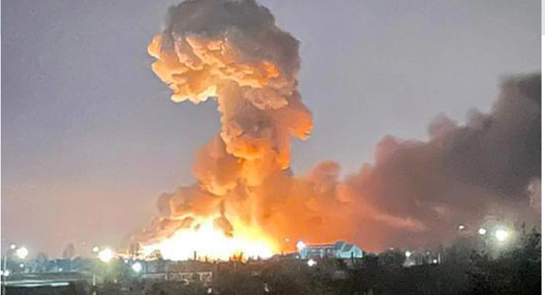 Ισχυρή έκρηξη σε δεξαμενές καυσίμων στο Κίεβο