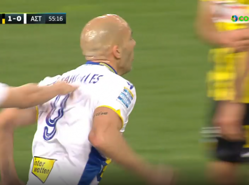 Ο Μπαράλες με κεφαλιά νίκησε τον Τσιντώντα και ισοφάρισε για τον Αστέρα (vid)