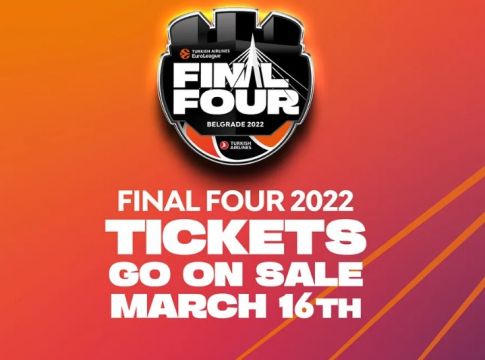 Στις 16 Μαρτίου τα εισιτήρια για το Final 4 του Βελιγραδίου