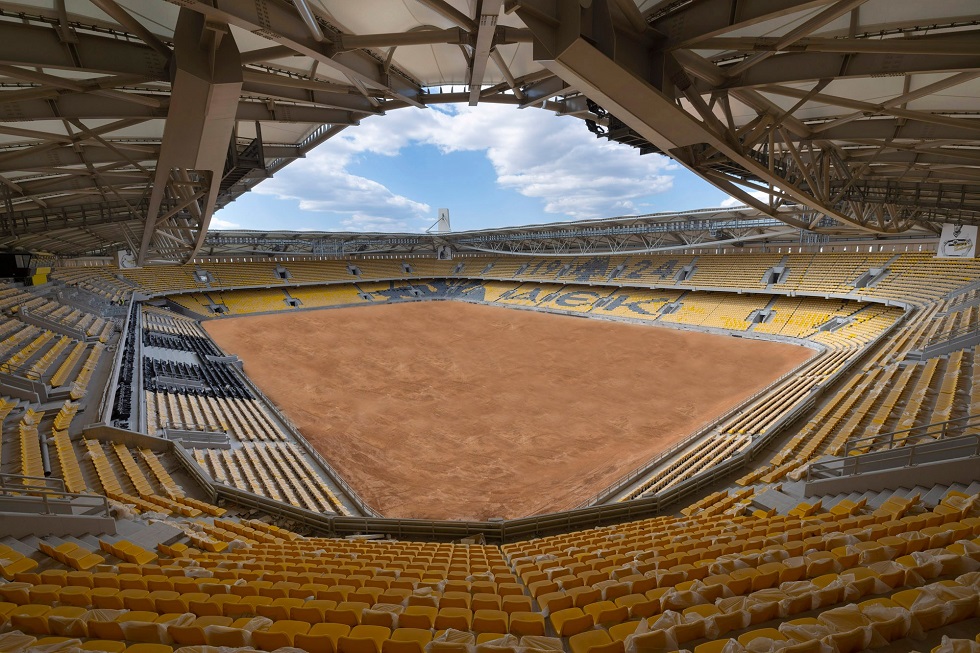 Η «OPAP Arena» έχει πια… αγωνιστικό χώρο – Εντυπωσιακή εικόνα (Pics, Vid)