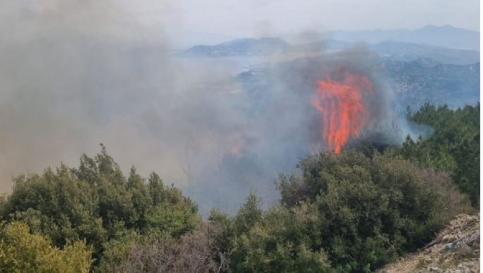 Εύβοια: Δύσκολη νύχτα για το Τραχήλι – Μεγάλη φωτιά προς το χωριό Κρεμαστό