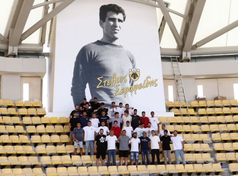 Τελευταία προπόνηση και ξενάγηση στην «Opap Arena» για την ΑΕΚ Β’ (pic)