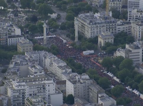 Συγκλονιστικές εικόνες από αέρος, πριν τον τελικό του Champions League (vid)
