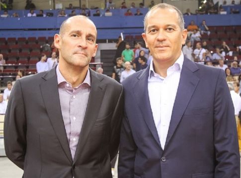 Ολυμπιακός: Στην προπόνηση οι αδελφοί Αγγελόπουλοι πριν τη Μονακό