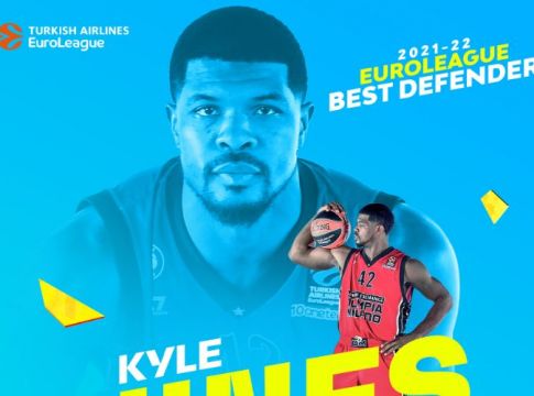 Κορυφαίος αμυντικός της σεζόν στη Euroleague ο Χάινς