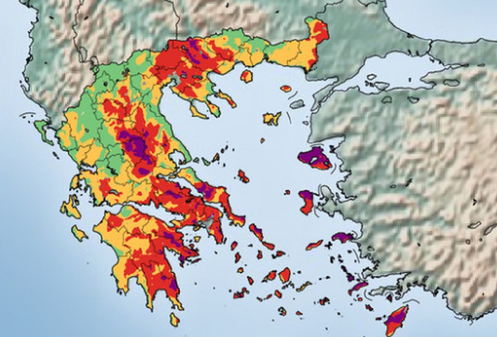 «Καμπανάκι» Meteo για 14 περιοχές της Ελλάδας – Έρχονται επικίνδυνες «πυρομετεωρολογικές» συνθήκες