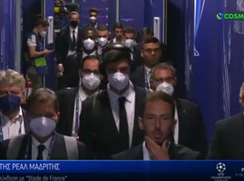 Η άφιξη της Ρεάλ στο «Stade de France» (vid)