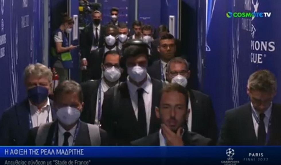 Η άφιξη της Ρεάλ στο «Stade de France» (vid)