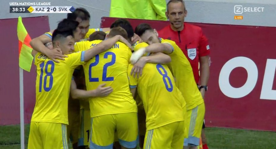 Καζακστάν – Σλοβακία 2-1: Αγκαλιά με την πρωτιά…
