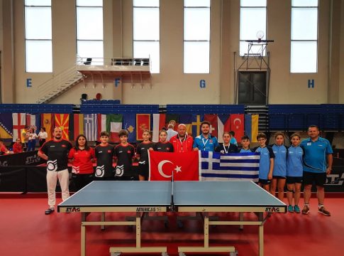 Οριακή ήττα 3-2 από την Τουρκία και 15η η Ελλάδα στο Europe Under 13 Challenge