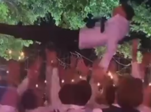 Ο Σαούλ γλέντησε στον γάμο του με τον ύμνο της Ατλέτικο (vid)