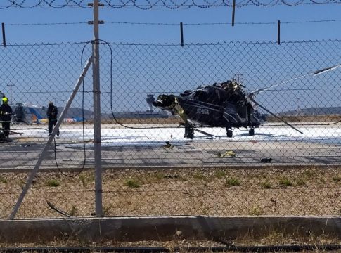 Φωτιά σε ελικόπτερο στο αεροδρόμιο Ελευθέριος Βενιζέλος (vid)