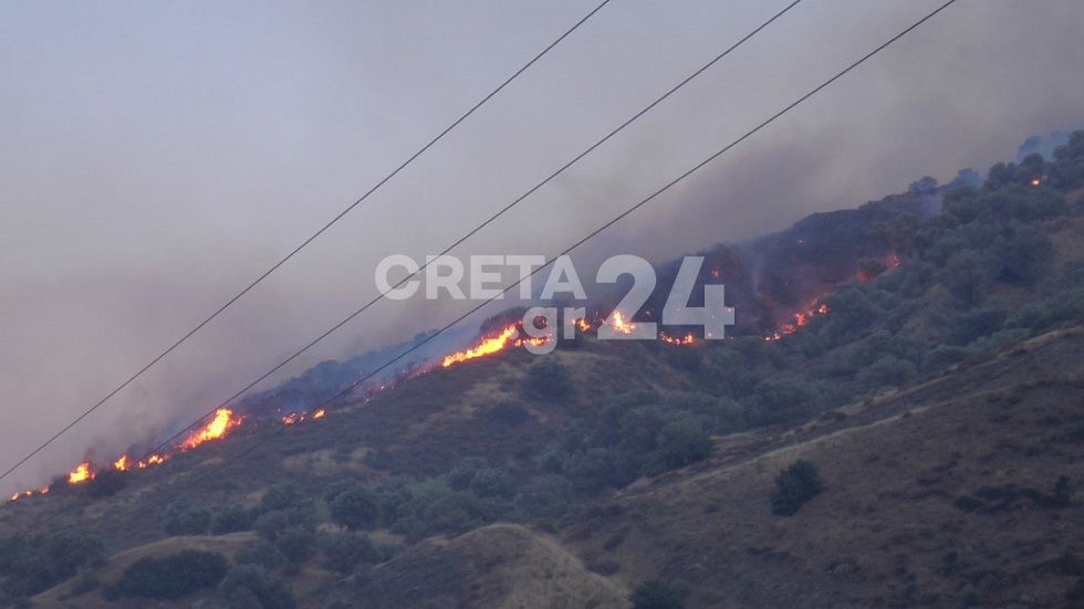 Φωτιά στο Ρέθυμνο: Καλύτερη η εικόνα της πυρκαγιάς – Τεράστια καταστροφή