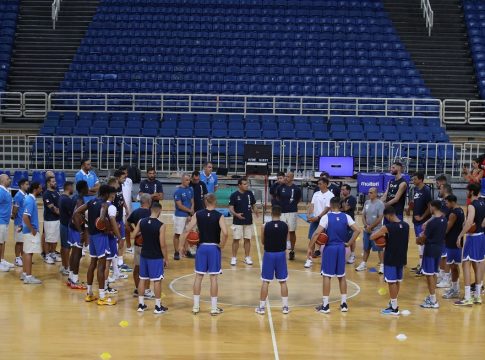 Η παρακάμερα της πρώτης προπόνησης της Εθνικής μπάσκετ (vid)