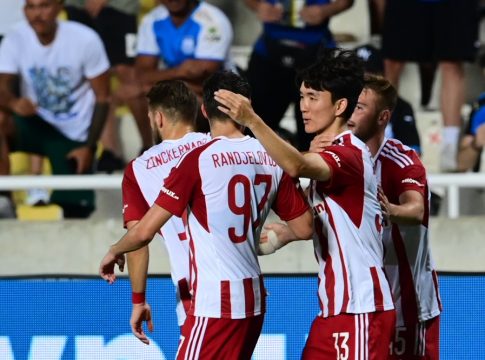 Απόλλων Λεμεσού – Ολυμπιακός 1-1: «Μαγεία» από Χουάνγκ, φαβορί ο Θρύλος