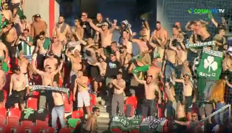Πάρτι των οπαδών του Παναθηναϊκού στην Πράγα (vid)
