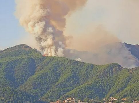 Θάσος: Αναζωπυρώθηκε η πυρκαγιά στη Σκάλα -Κατευθύνεται προς τον οικισμό