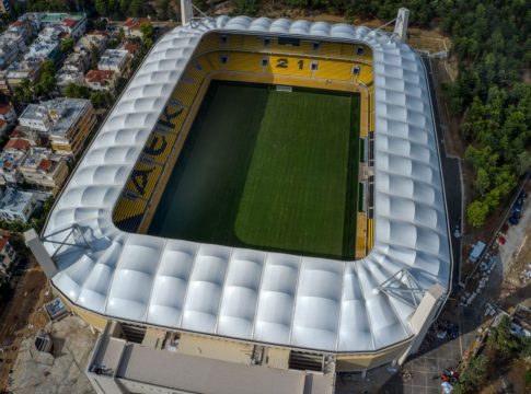 Προπόνηση στην Opap Arena πριν το ματς με Ιωνικό για την ΑΕΚ