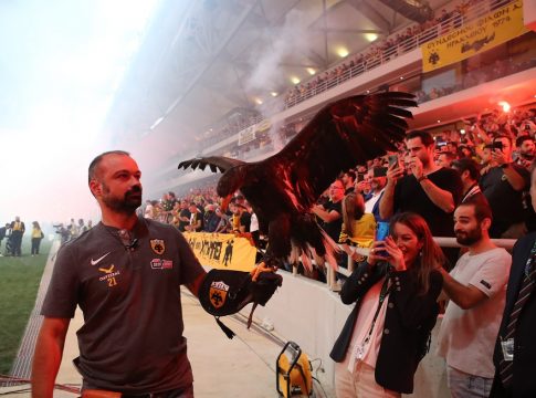 ΑΕΚ: Η πτήση του Οδυσσέα στην OPAP Arena (vid)