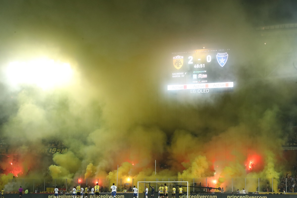 ΑΕΚ: Όμορφη πτήση πάνω από την «Opap Arena» (vid)