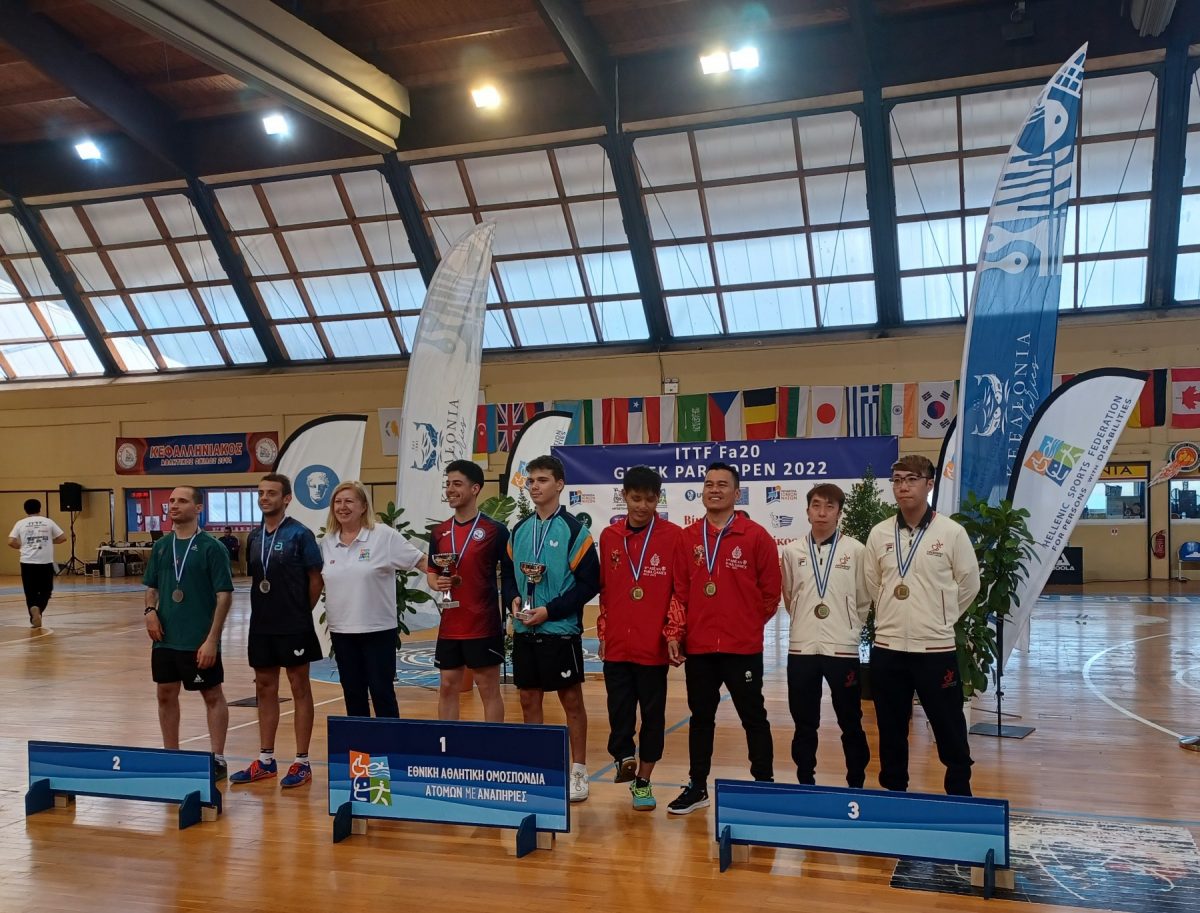 ITTF Fa20 Greek Para Open: Ασημένιο μετάλλιο στα διπλά ο Διακουμάκος με τον Ούγγρο Σάνκα και οι Φράγκος/Μπουρνιά