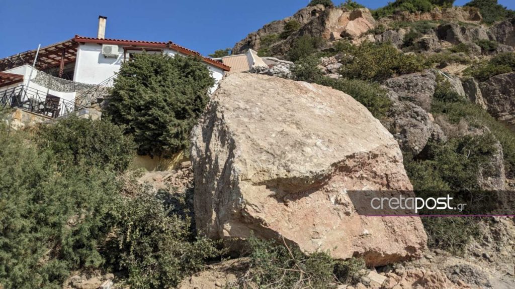 Συγκλονιστικές εικόνες από τον φονικό βράχο και το δωμάτιο που ισοπεδώθηκε στην Κρήτη – Δείτε το πριν και το μετά