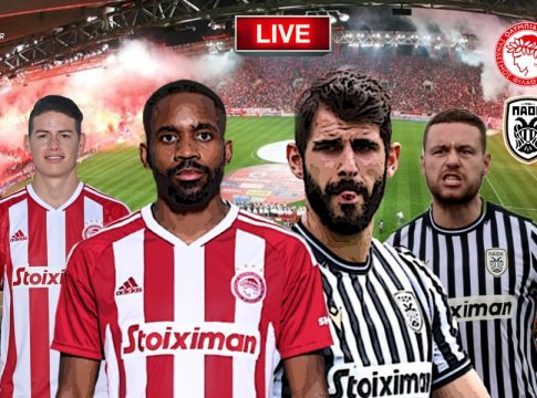 LIVE: Ολυμπιακός – ΠΑΟΚ