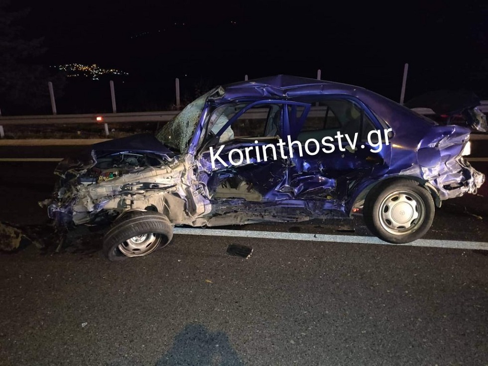 Κόρινθος: Σοβαρό τροχαίο στην εθνική οδό – Οδηγός έπεσε πάνω σε αυτοκίνητο που είχε τρακάρει