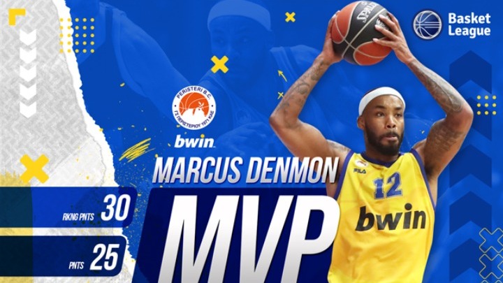 MVP της 10ης αγωνιστικής o Mάρκους Ντένμον