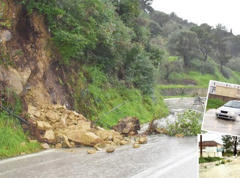 «Σαρώνει» τη Δυτική Ελλάδα η κακοκαιρία, μεγάλα προβλήματα στη Ζάκυνθο – Πού χρειάζονται αντιολισθητικές αλυσίδες
