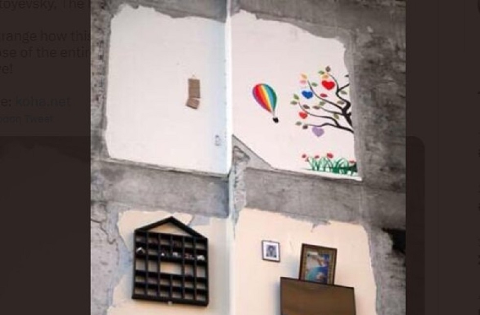 Σεισμός στην Τουρκία: Πολυκατοικία «δανειζόταν» τον τοίχο… διπλανής