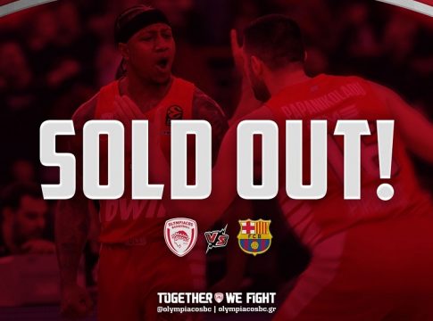 Ανακοίνωσε sold out με την Μπαρτσελόνα ο Ολυμπιακός (pic)